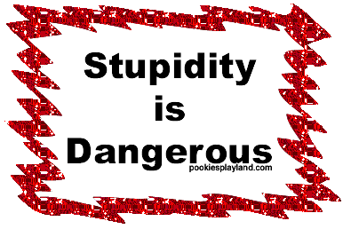 stupidity is dangerous