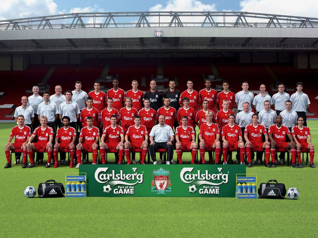 Liverpool FC Squad 0809 Pictures, Images and Photos