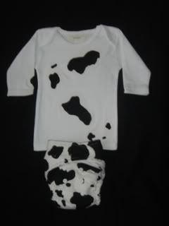 Counting Cows Matching Diaper & Shirt *Free Shipping*