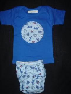 Dino's Sleeping Matching Diaper & Shirt *Free Shipping*