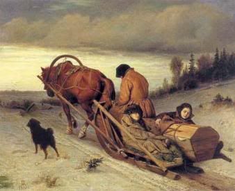 В.Г.Перов, Похороны крестьянина