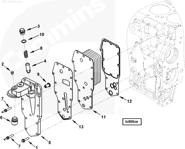 engine oil cooler Cummins Diesel Forum
