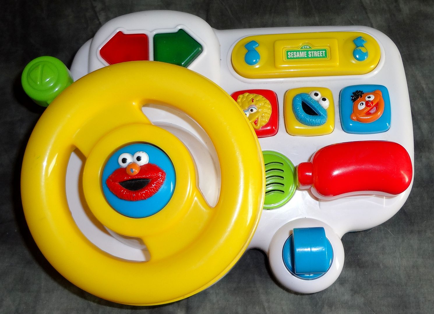 Sesame Street Elmo Driver Steering Wheel Toy with Light & Sound | eBay