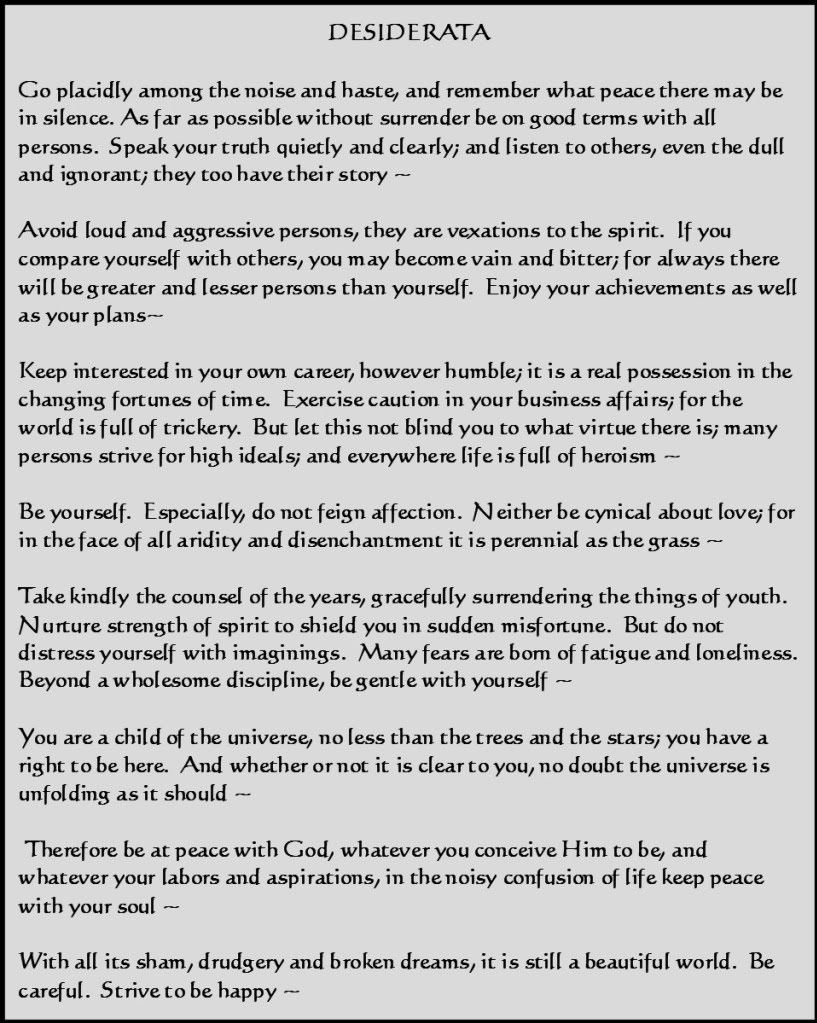 essay about desiderata poem essay about desiderata poem