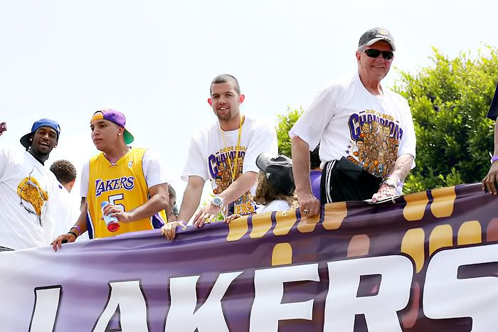 I can 39t wait for tomorrow 39s Laker parade Last year Art got some really cool