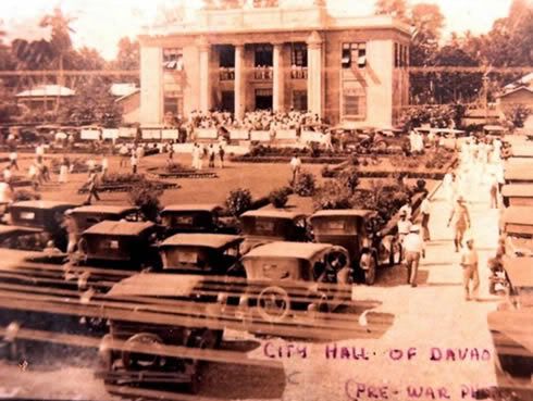 The Old City Hall (formerly a Municipal Building) was constructed in 1926, or ten years before Davao finally became a city. This rare photograph is courtesy of the Davao Tourism Office, Mr. Robert Bula and Digilution.