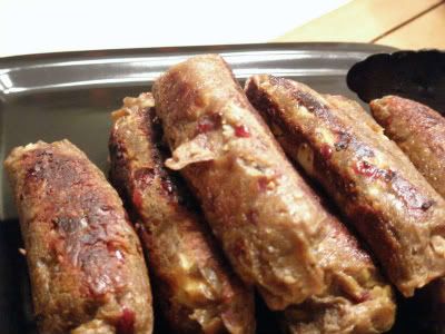 apple-cranberry sausage