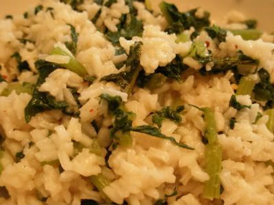 daikon green rice