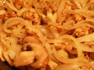 tempeh and onions