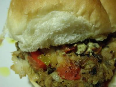 veggie patty burger