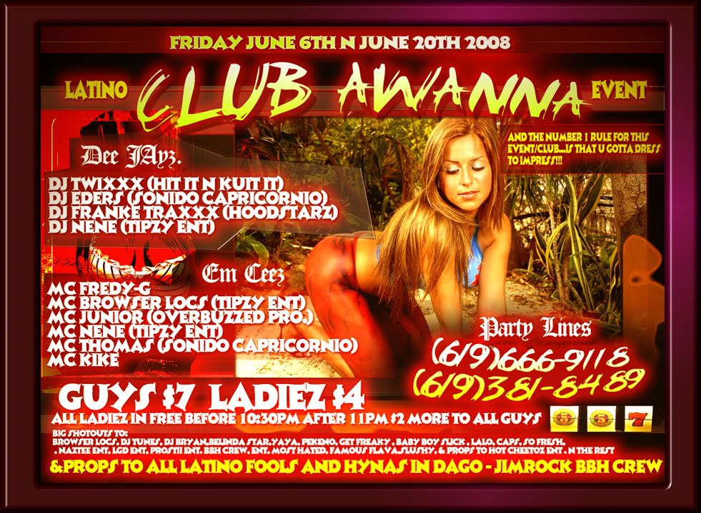 FRIDAY JUNE 6TH N JUNE 20TH ,8PM-2AM ,HALL PARTY/CLUB PARTY