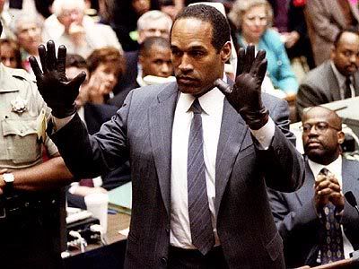 black glove, oj simpson