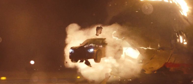 fast and furious 6 exploding airplane car