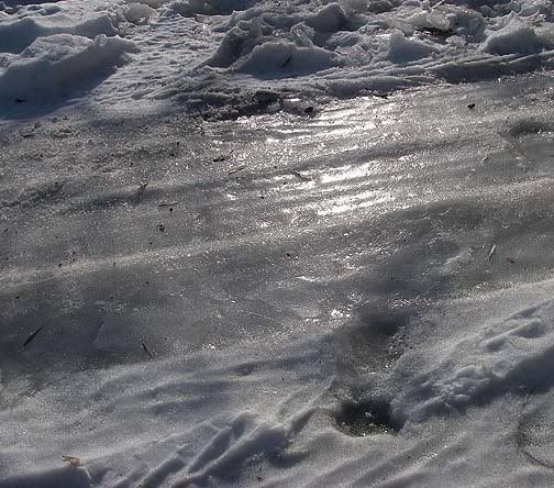 icy driveway