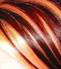 burgundy hair highlights