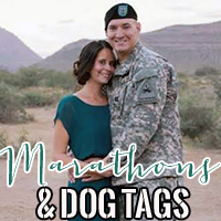 grab button for Marathons and Dog Tags