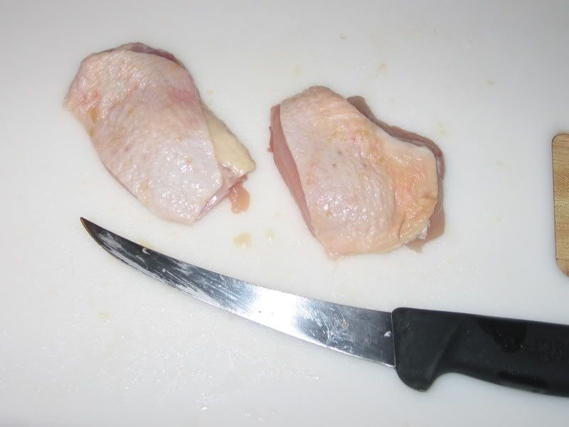DeBoning CHicken Thighs for BBQ and other Bloodydecks