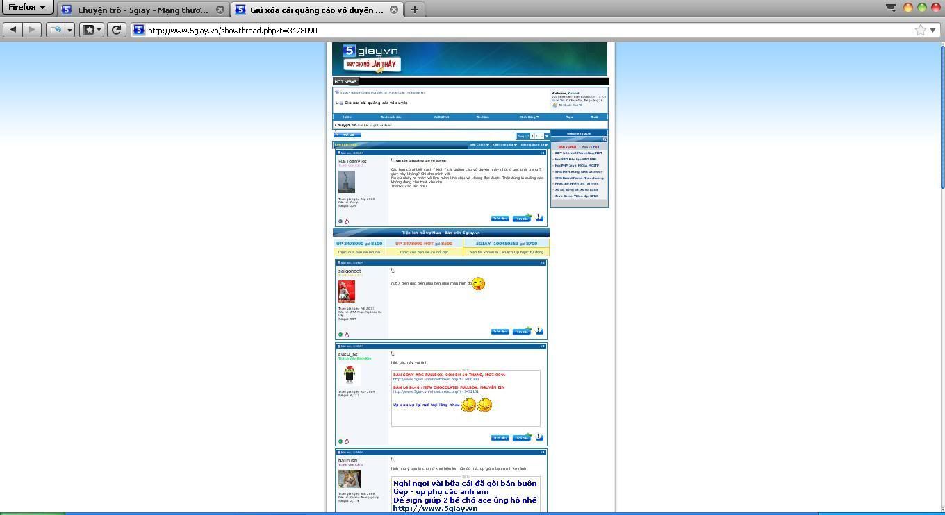 Giú xóa cái quãng cáo vô duyên - 1