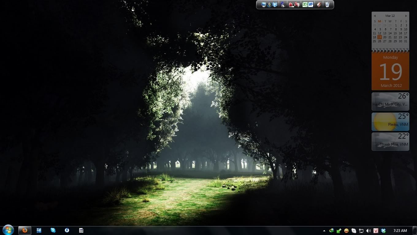Desktop của các bạn ntn ??? Nào ta cùng chia sẻ nhá ^^