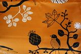 Cloth Friendly Baby Diaper Bag - Orange w/Black Birds