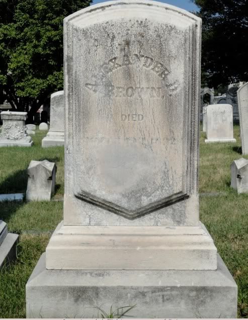 Alexander Davison Brown grave marker