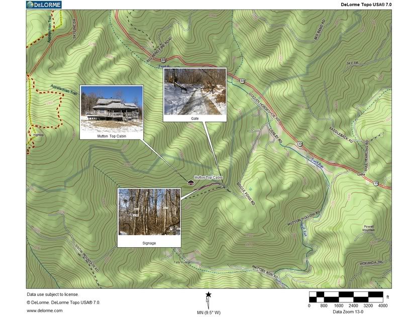 Map to Mutton Top