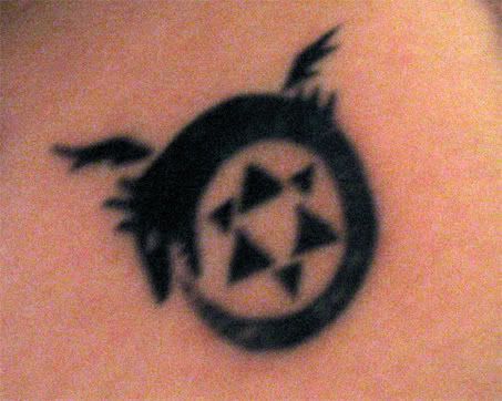 Tattoo #2 ; An ourobouros,