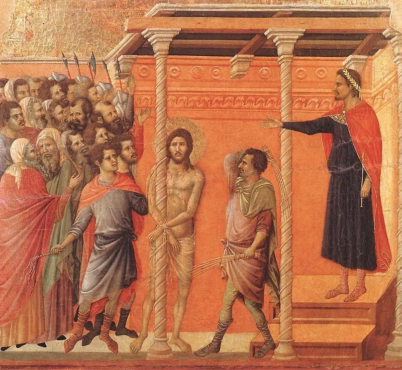 Flagellation by Duccio di Buoninsegna