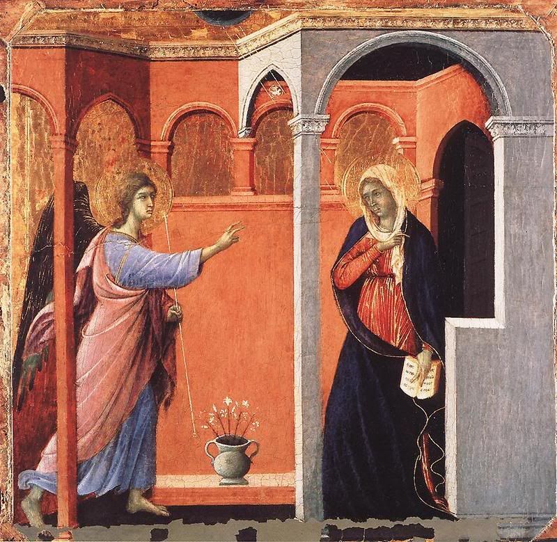 Annunciation by Duccio di Buoninsegna