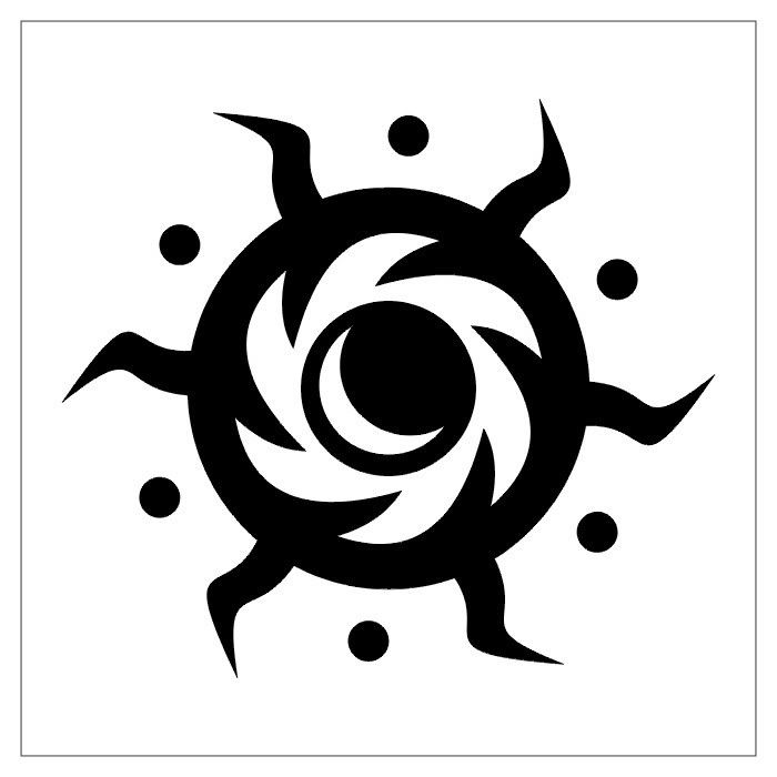 Tattoo: Tribal Sun & Star