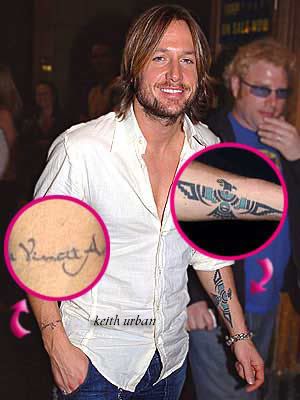 keith urban tattoos. Celebrity Tattoos