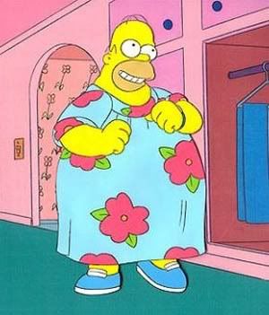 homer simpson muumuu