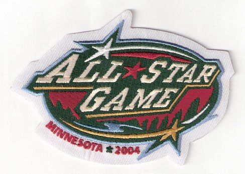 2004 nhl all star game logo patch jersey minnesota wil