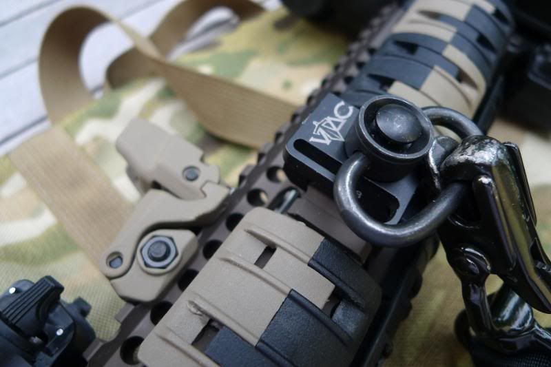 Magpul sling attachment point ("forward mounting solution") for rail