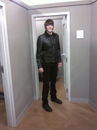 Me in my new coat and pants