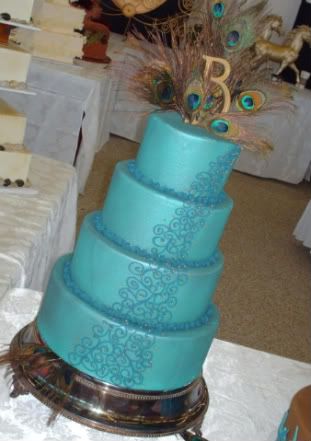 Wedding Cake Beautiful Peacock theme Cake I love love love it