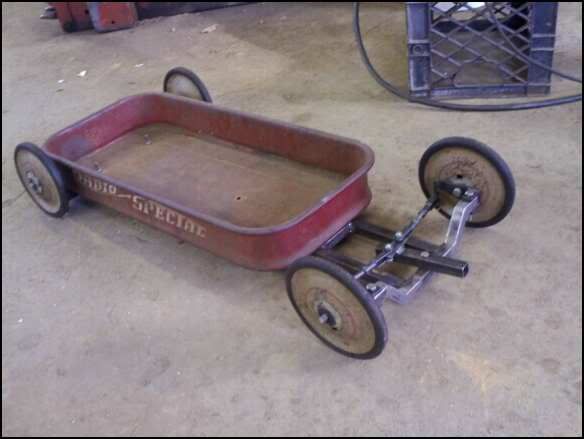 rat rodded radio flyer wagon for my future daughter steering links for radio flyer