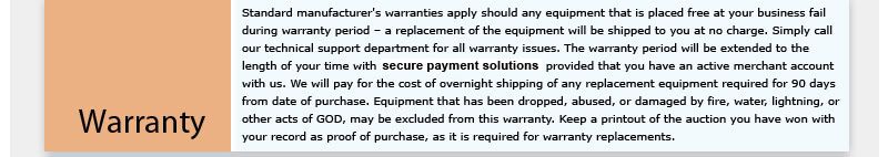 Warranty