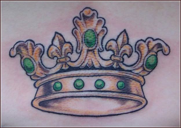 princess crown tattoo. ok princess tattoos