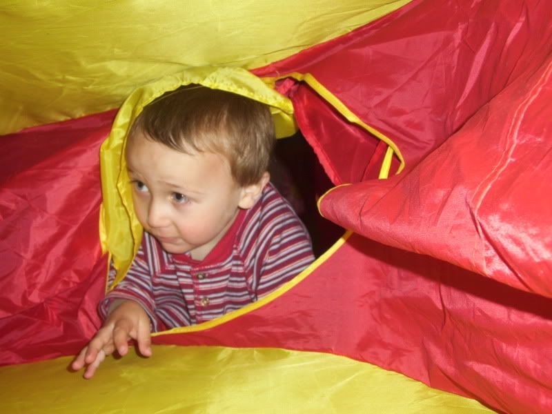 Kenneth Playing in a Tent Pictures, Images and Photos