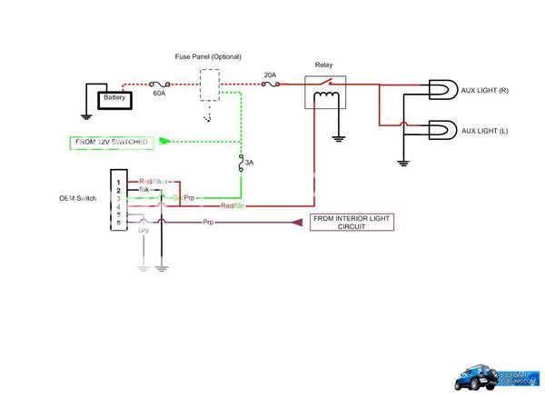 FJ Aux Light switch wiring - Toyota 4Runner Forum ... toyota fog light switch wiring diagram 