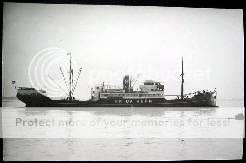 GERMAN SHIP ~ FRIDA HORN ~ Vintage RPPC  