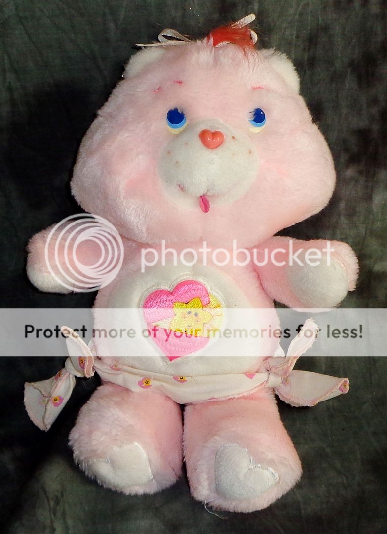 Vintage 1983 Kennar Baby Hugs Pink Care Bear Plush