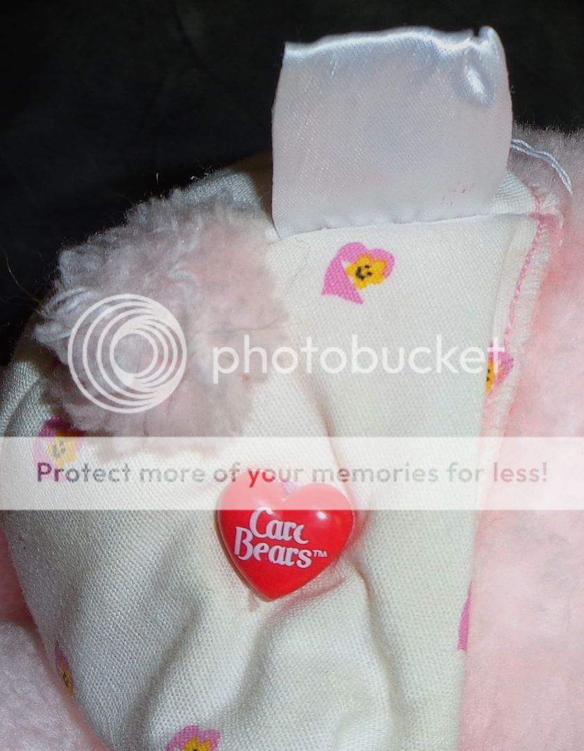 Vintage 1983 Kennar Baby Hugs Pink Care Bear Plush
