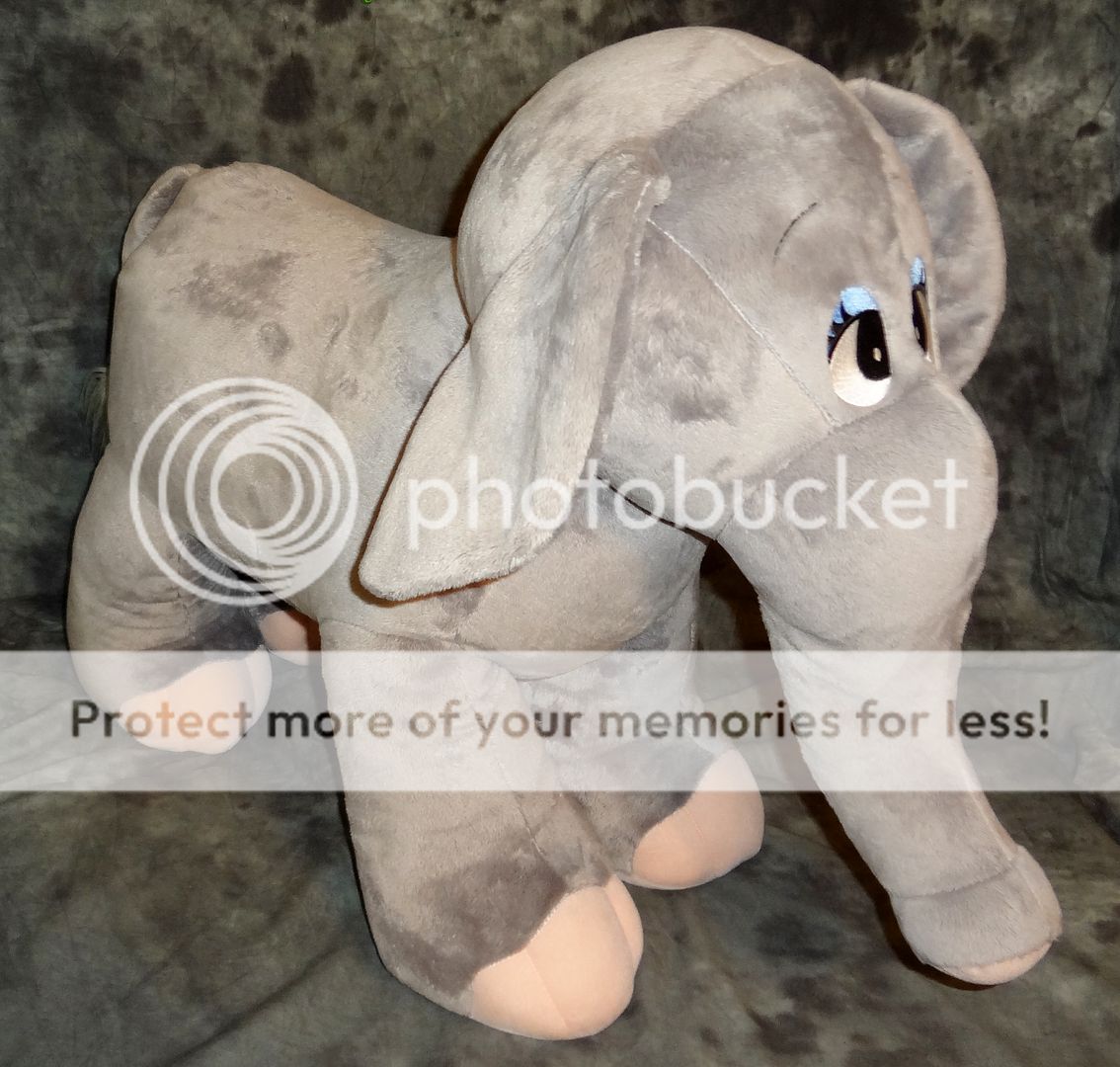 Huge Jumbo 24" x 28" Plush Gray Elephant Nursery Decor Cal Toy Chair Photo Prop