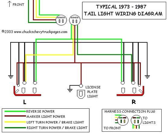 Tail light wiring - The 1947 - Present Chevrolet & GMC ... 05 chevy truck tail light wiring diagram 