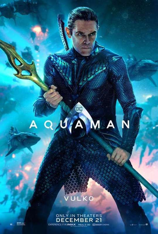 aquaman movie poster willem dafoe