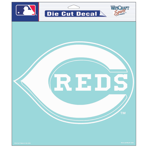 Cincinnati Reds Primary Logo Die Cut Car Sticker MLB Decal 8 x 8 