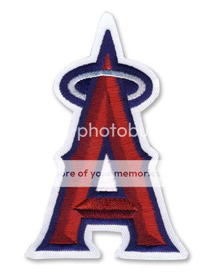 Los Angeles Angels of Anaheim Silver A Halo MLB Jersey Logo Emblem