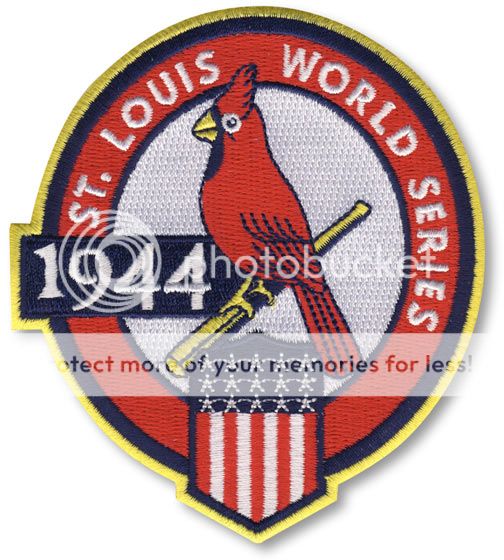 1944 St Louis Cardinals World Series Patch Jersey Emblem 5th Champions